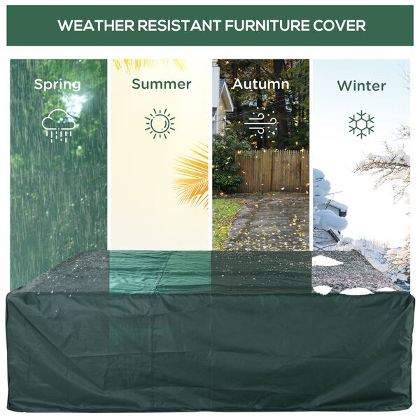 Outsunny Patio Furniture Set Cover Large, 600D Oxford Square Waterproof, 230L x 230W x 70H cm Aosom UK