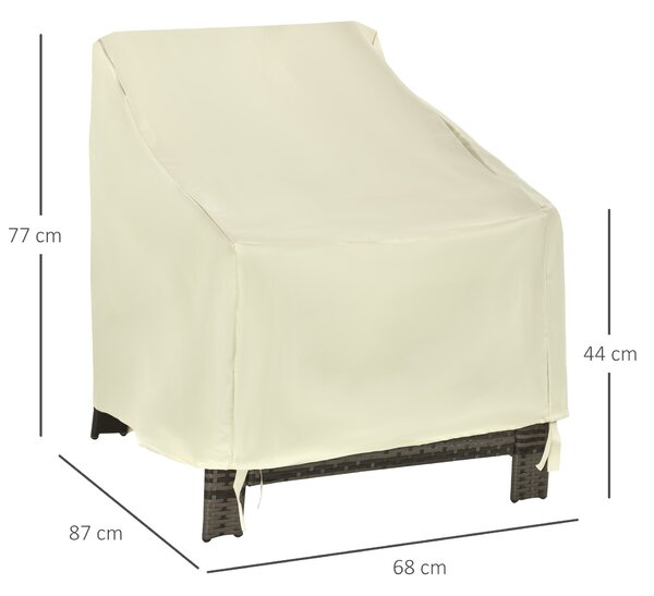 Outsunny Chair Shield: Waterproof 600D Oxford Outdoor Furniture Protector Aosom UK