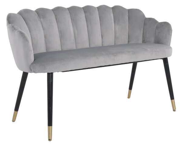 Vivian 2 Seater Dining Bench, Velvet, 134cm