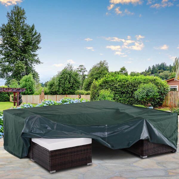 Outsunny Patio Furniture Set Cover Large, 600D Oxford Square Waterproof, 230L x 230W x 70H cm Aosom UK