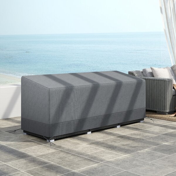 Outsunny Rectangular Patio Furniture Cover for 3 Seater Sofa Set, Water UV Resistant Protection 600D Oxford Fabric Cover, 190x72x76cm Aosom UK