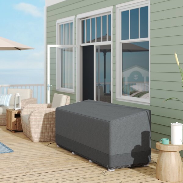 Outsunny Rectangular Patio Furniture Cover for 3 Seater Sofa Set, Water UV Resistant Protection 600D Oxford Fabric Cover, 190x72x76cm Aosom UK