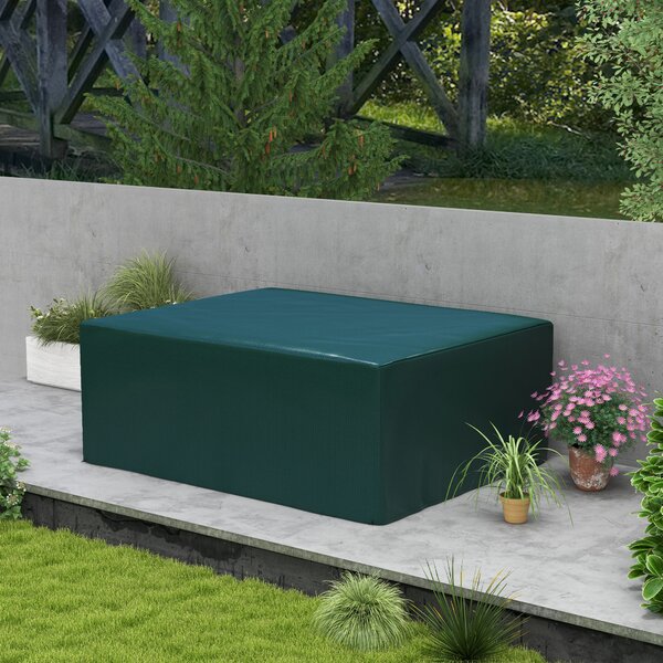 Outsunny Large Patio Set Cover Outdoor Garden Furniture Protection Cover Protector Waterproof Anti-UV Green 235 x 190 x 90 cm