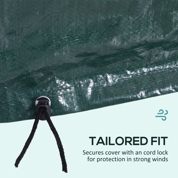 Outsunny Large Patio Set Cover Outdoor Garden Furniture Protection Cover Protector Waterproof Anti-UV Green 235 x 190 x 90 cm