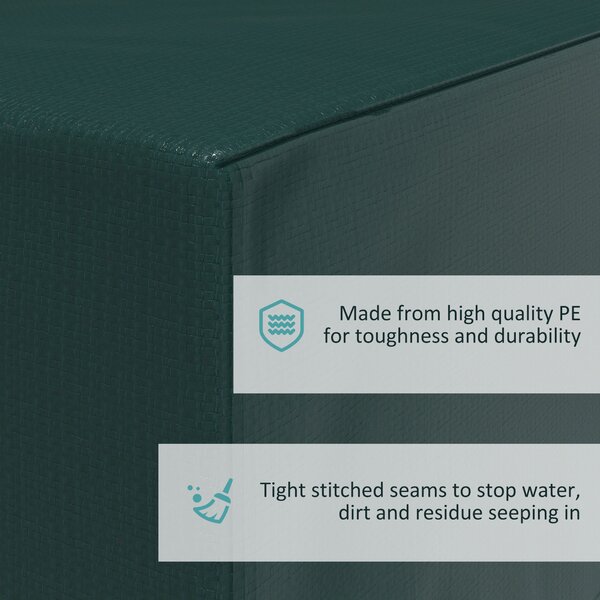 Outsunny Large Patio Set Cover Outdoor Garden Furniture Protection Cover Protector Waterproof Anti-UV Green 235 x 190 x 90 cm