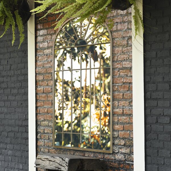 Meadow Arched Indoor Outdoor Wall Mirror