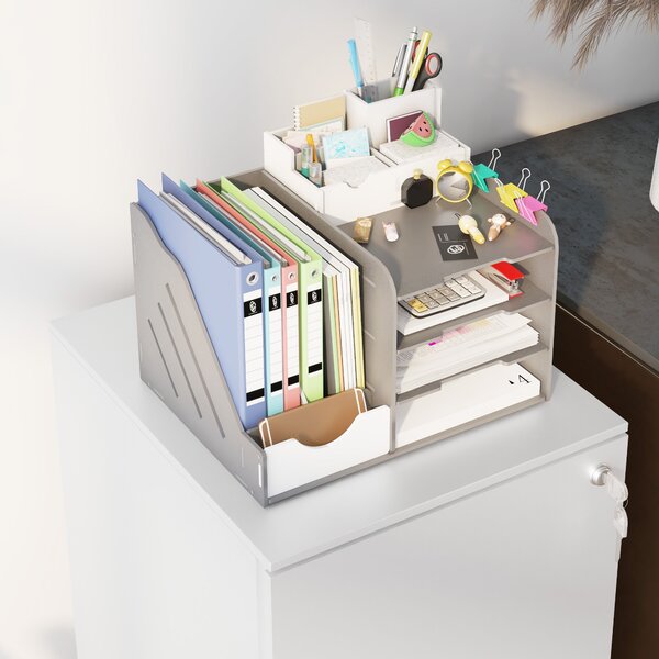 Vinsetto Lockable File Cabinet: Mobile Steel Storage for A4/Legal/Letter Documents, White Aosom UK