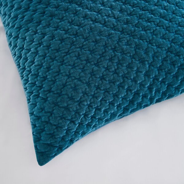 Dorma Genevieve Teal Continental Square Pillowcase