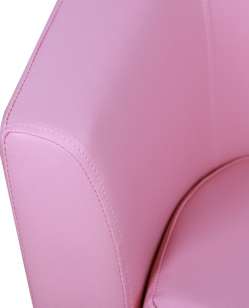 HOMCOM Children's Mini Sofa with Footstool, Thick Padding, Anti-slip Feet, 30 x 28 x 21cm, Pink Aosom UK