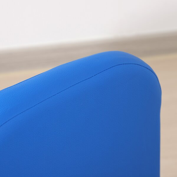HOMCOM Toddler 2-in-1 Sofa Chair for Playroom, Comfortable Child's Armchair for Relaxation & Play, Blue Aosom UK