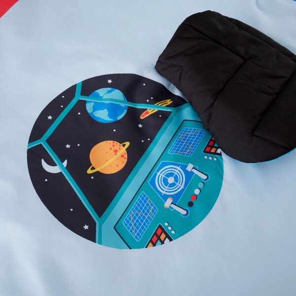 Outer Space Rocket Bedspread