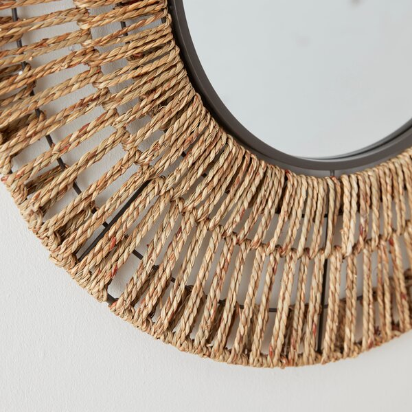 Seagrass Round Wall Mirror