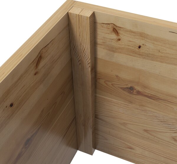 Outsunny Wooden Planter Box with Decorative Trellis, Raised Garden Bed for Climbing Plants, Natural Tone Aosom UK