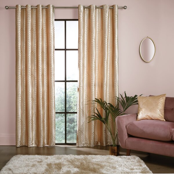 Geo Foil Eyelet Curtains