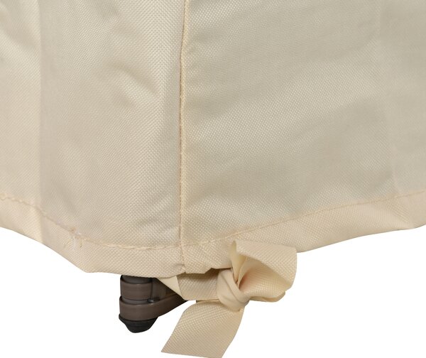 Outsunny Sofa Cover: Waterproof 600D Oxford Cloth, Large Patio Furniture Protector, Beige, 218x111x63-101cm Aosom UK