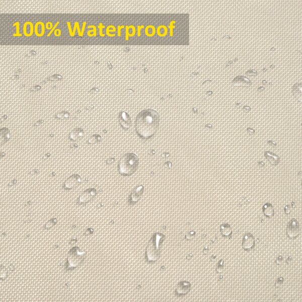 Outsunny Sofa Cover: Waterproof 600D Oxford Cloth, Large Patio Furniture Protector, Beige, 218x111x63-101cm Aosom UK