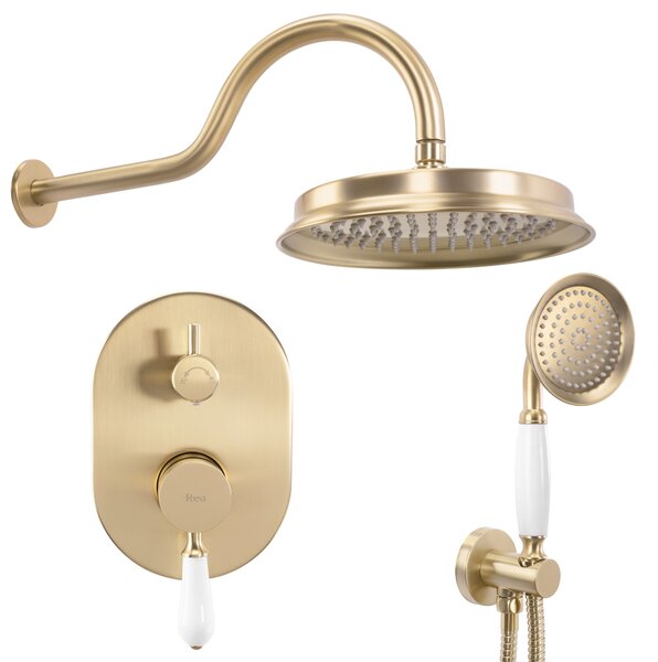 Shower system Rea Serra Brush Gold + BOX