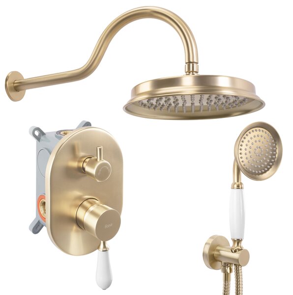 Shower system Rea Serra Brush Gold + BOX