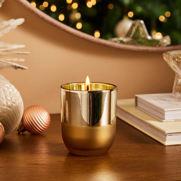 Cinnamon, Nutmeg & Orange Two-Tone Candle Gold