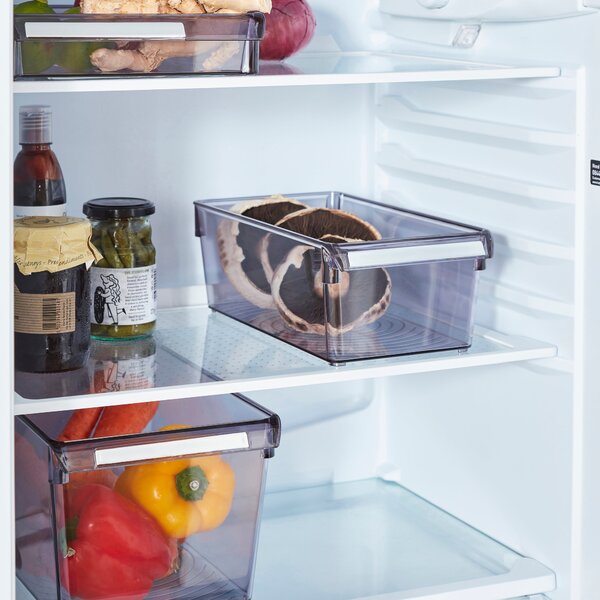 Tinted Fridge Organiser Storage Box Clear