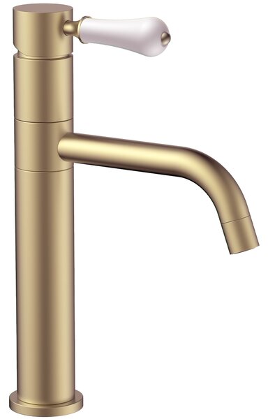 Bathroom faucet Rea Serra Brush Gold low