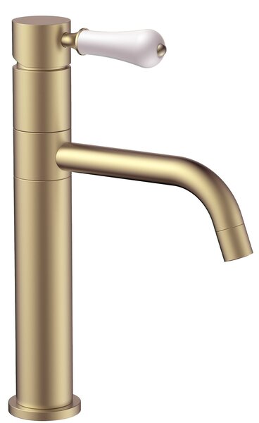 Bathroom faucet Rea Serra Brush Gold low