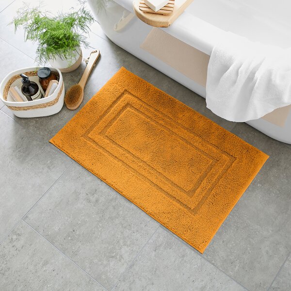 Luxury Cotton Bath Mat Amber