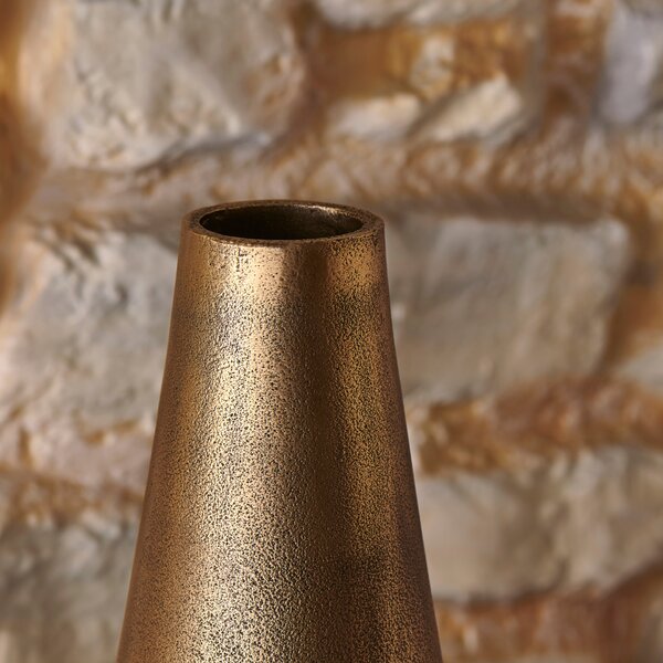 Luxe Traveller Bronze Metal Vase