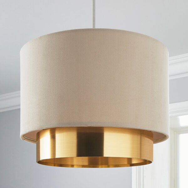 Nesa Two Tier Velvet Lamp Shade