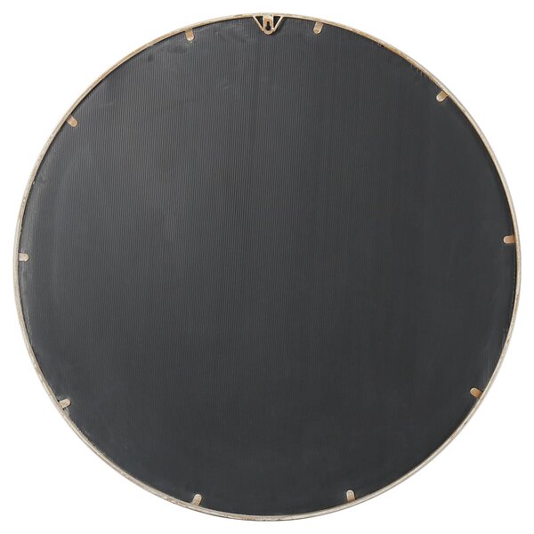 Summer Orchid Round Indoor Outdoor Wall Mirror