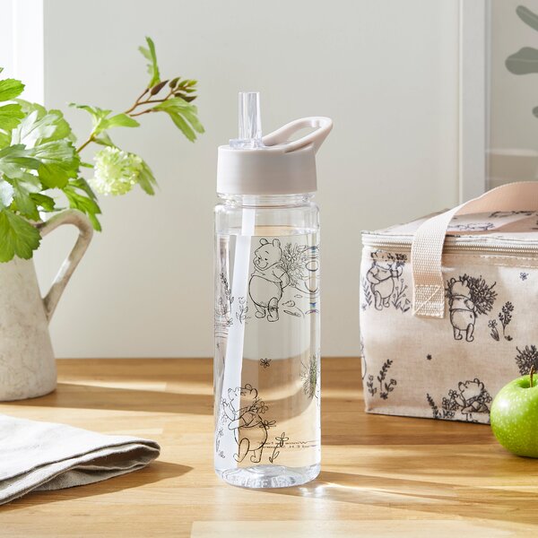 Disney Winnie The Pooh 620ml Water Bottle Grey