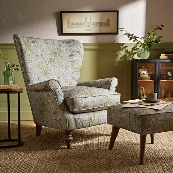 Charlbury Wing Chair, Arboretum Print