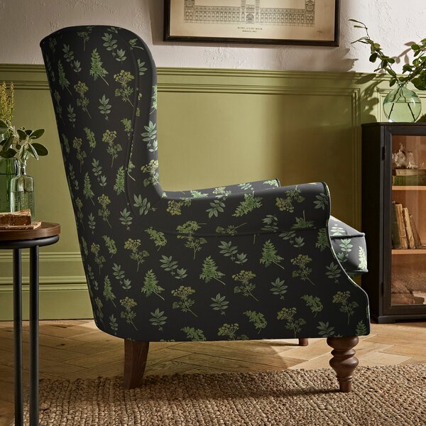 Charlbury Wing Chair, Marsh Botanical Print