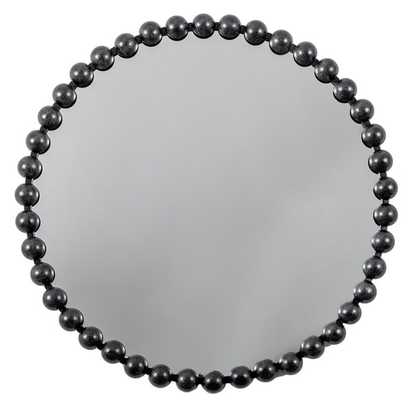 Annadel Beaded Round Wall Mirror