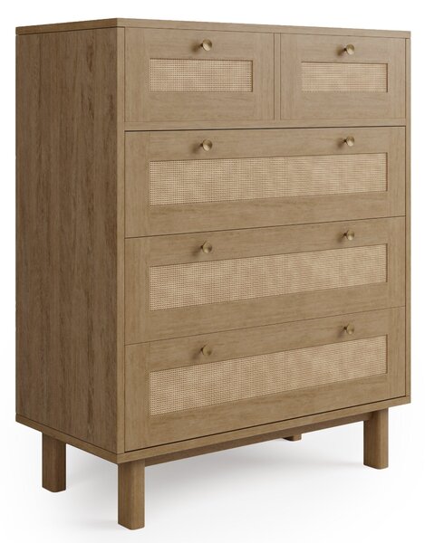 Indi 5 Drawer Chest, Mango Wood