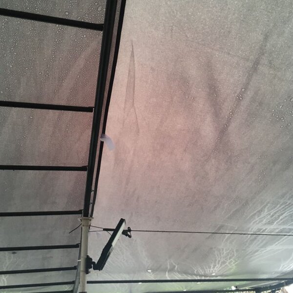 Outsunny Garden Gazebo Awning 3x3m Freestanding Metal Wall Awning Canopy Grey