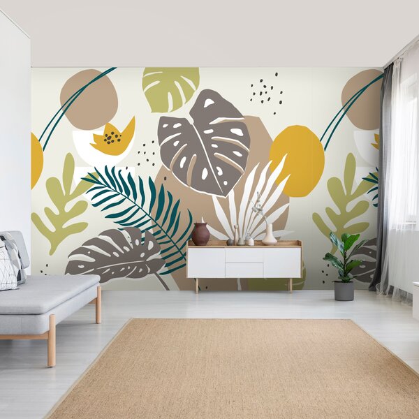 Tropical Abstract Wall Mural