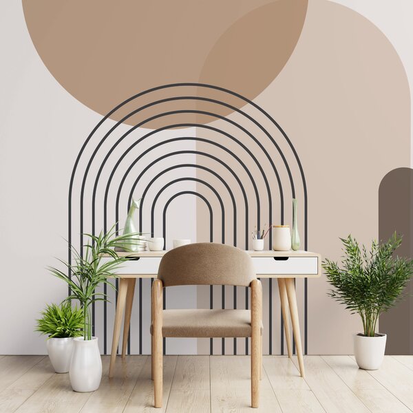 Boho Geo Natural Wall Mural