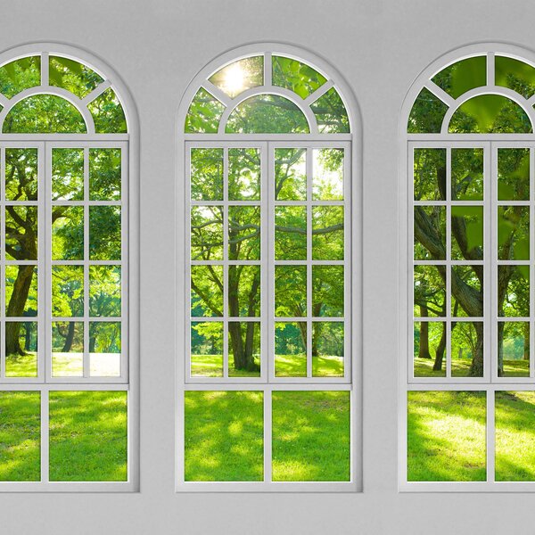 Arch Windows Wall Mural