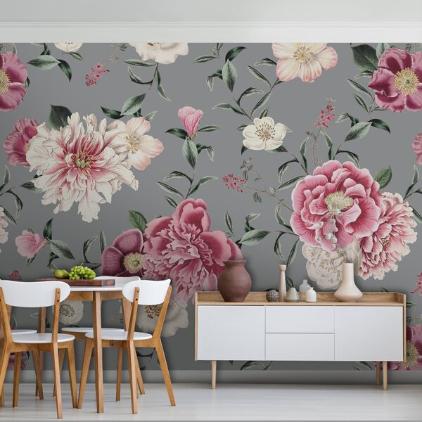 Vintage Floral Wall Mural