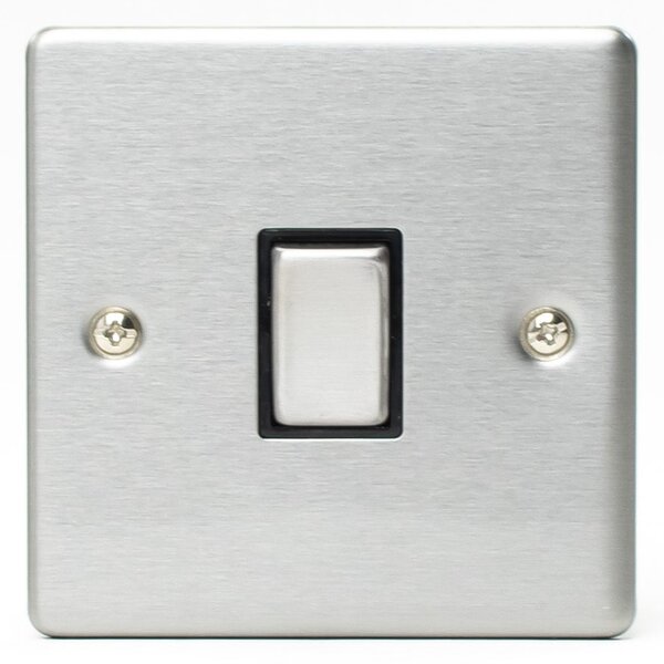 1 Gang 2 Way Stainless Steel Light Switch