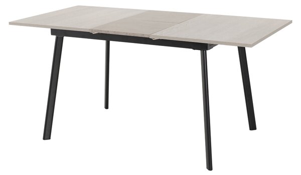 Avery 4 Seater Rectangular Extendable Dining Table, Grey Oak Effect