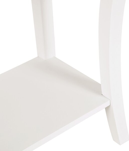 HOMCOM Modern Console Table, Sofa Side Desk with Storage Shelves & Drawers, for Living Room Entryway, Ivory White Aosom UK