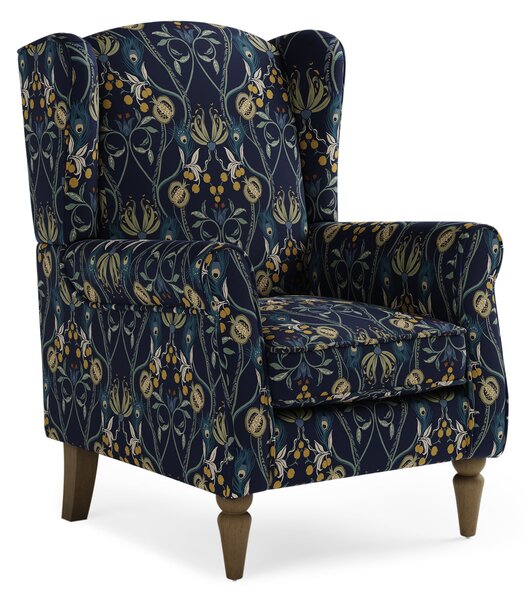 Oswald Havisham Print Wingback Armchair