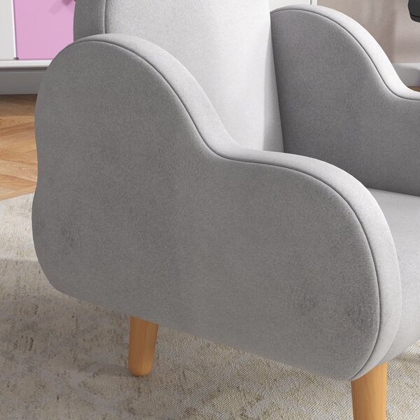 ZONEKIZ Cloud Shape Toddler Armchair, Ergonomically Designed Kids Chair, Children Playroom Mini Sofa for Relaxing, for Ages 1.5-5 Years Aosom UK