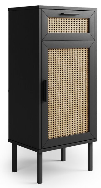 Winslow Medium Cabinet Black Rattan