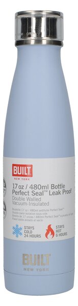 Built 480ml Double Walled Insulated Arctic Blue Water Bottle