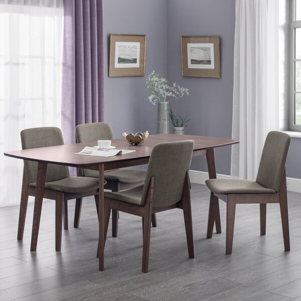 Kensington Rectangular Extendable Dining Table with 4 Chairs, Beech Wood