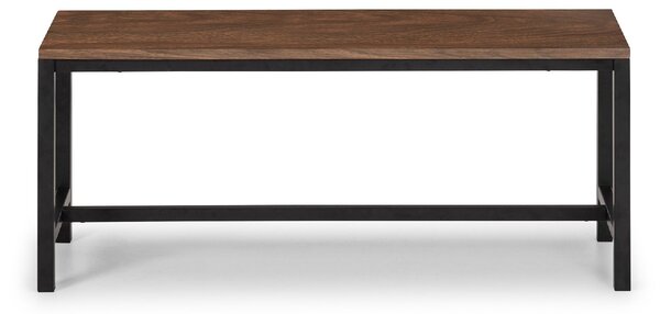 Tribeca 2 Seater Dining Bench, Walnut Brown, 110cm