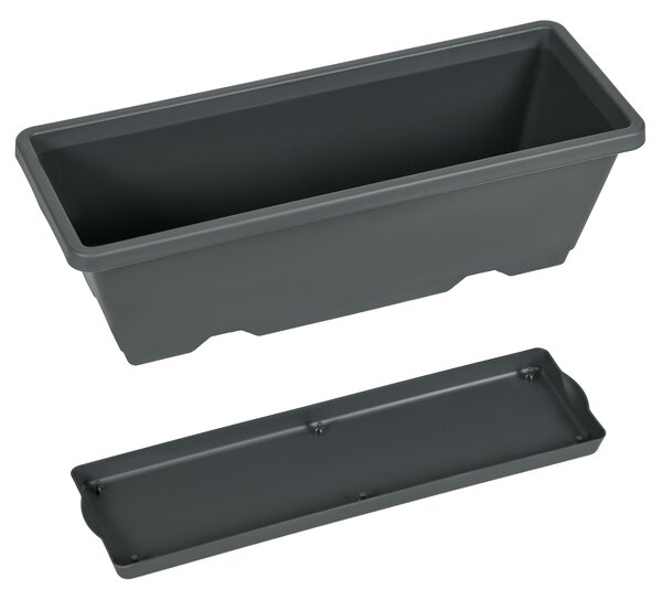 Outsunny Vertical Veggie Villa: 5-Tier Raised Planter for Outdoor Herbs & Blooms, Grey Aosom UK